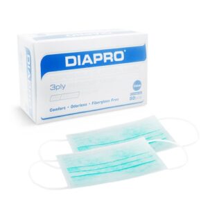 Masker Diapro 3 Ply Earloop Green 50 pcs