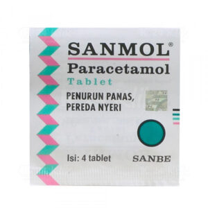 Sanmol Tablet 500mg Per Strip Isi 4 Tablet (per Strip)