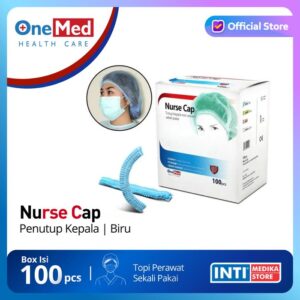 ONEMED - Nurse Cap / Penutup Kepala Onemed - Biru