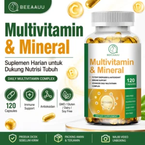 Multivitamin & Mineral 120 Capsules Suplemen Vitamin Mineral Harian Bantu Dukung Imun Tubuh